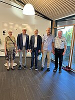Det "Gamle " præsidie: Karen Hansen, Asbjørn Kristensen, Christian Stensgård, Edvard Nielsen og Poul Jakob Kragh
